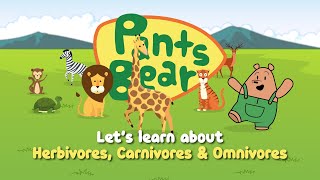 Type Of Animals For Kids  Animal Eating Habit  Herbivores Carnivores Omnivores  Sciences [upl. by Idet729]