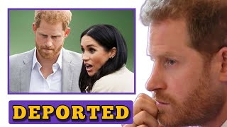 DEPORTED⛔ Meghan and Harry fustrated as US Gov Deports them King Charles rejects UK Return [upl. by Dahcir271]