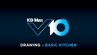 KD Max V10  Drawing a Basic Kitchen Tutorial [upl. by Emawk648]