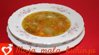 KAKO NAPRAVITI PILEĆU SUPU PO STARINSKOM RECEPTU  PILEĆA JUHA  how to prepare chicken soup [upl. by Harat]