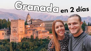 GRANADA en 2 días ¿Qué ver y hacer 📌 GUÍA DE VIAJE 4K Andalucía  España [upl. by Enoitna]