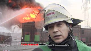 Grossfeuer in HH  Harburg  3000m² im Vollbrand [upl. by Amaryllis]