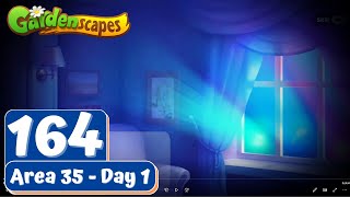 Gardenscapes  Part 164  Area 35  Day 1  Gameplay [upl. by Aiynat]