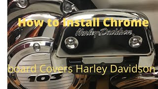 How to install Chrome passenger floor board covers On Harley Davidson [upl. by Darren970]