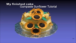 How to make a Gumpaste Sunflower  Sugar Flower Tutorial  Cake Decorating [upl. by Kilgore895]