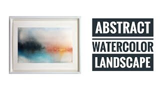 Abstract Watercolor Landscape Painting  Baohong Academy  Winsor amp Newton Cotman  Escoda [upl. by Nosnej]