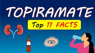 Topiramate Topamax Top 11 FACTS  Effect on Kidney stones amp Vision [upl. by Ayiram]