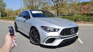 2021 Mercedes Benz AMG CLA 45 Coupe Start Up Exhaust Test Drive and Review [upl. by Owens558]