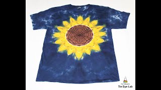 How To Make A Sunflower Tie Dye Shirt Using Hemostats [upl. by Ennovaj73]