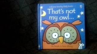 Thats not my owl usborne touchy feely children books [upl. by Erick]