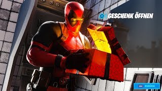 NEU VERSTECKTES DEADPOOL GESCHENK Fortnite Season 2 [upl. by Brittain]