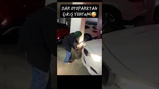 🤫😬 DaR OToPaRKTaN ÇıKıŞ 😅 otopark sorunu küçük bina altı komedi komik eğlence araba oto [upl. by Animor671]