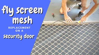 How to replace fly screen mesh install video with Inspire DIY Kent Thomas [upl. by Petronille]