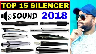 TOP 15 Silencer SOUND  2018 Exhaust Collection [upl. by Eikin297]