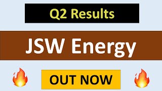 JSW Energy Q2 results 2024  JSW Energy share latest news  JSW Energy Results today [upl. by Htide116]