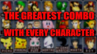 The Greatest Combo With Every Character in Super Smash Bros Melee [upl. by Tersina]