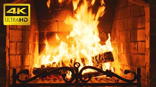 🔥 Cozy Crackling Fireplace 4K  No Music  Relaxing Fire Burning Video amp Crackling Fireplace Sounds [upl. by Lauralee]