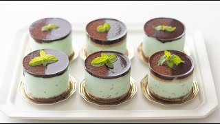 チョコミントムースの作り方 Chocolate Mint Mousse｜HidaMari Cooking [upl. by Oswell308]