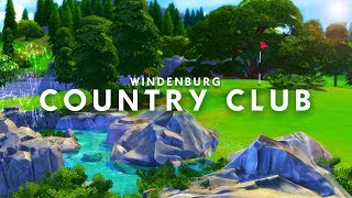 WINDENBURG COUNTRY CLUB  Sims 4 Speed Build [upl. by Morganica760]