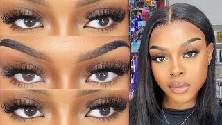 DIY LASH EXTENSIONS AT HOME  HOW TO APPLY LASH CLUSTERS  BEGINNER FRIENDLY quewellash1538 [upl. by Owades]