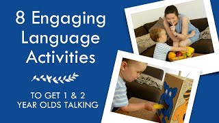 8 ACTIVITIES FOR LANGUAGE DEVELOPMENT 2  Easy games and activities to get toddlers talking [upl. by Neik26]