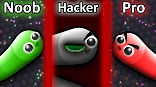 NOOB vs PRO vs HACKER in Slitherio [upl. by Thissa]