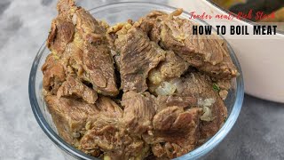 How to boil meat perfectly TENDER MEAT and RICH STOCK [upl. by Lilli]