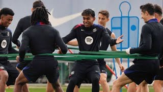 Inside Training  FC Barcelona Training 🔵🔴  Last Training Session vs Espanyol  Lamine Gavi pedri [upl. by Enileve]