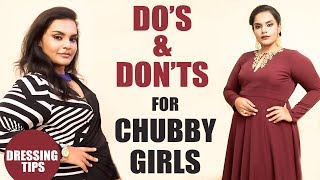 How to dress when you are fat Dressing Tips  Dos amp Donts for chubby women [upl. by Suoirred]