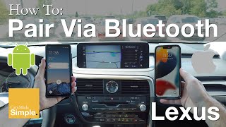 How To Pair Android or iPhone To Lexus RX 350 Via Bluetooth  Lexus Vehicles [upl. by Zillah]