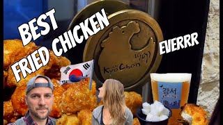 Best Korean Fried Chicken in Seoul Kyochon [upl. by Glaser770]