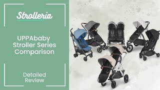 UPPAbaby Stroller Series Comparison VISTA V2 CRUZ V2 MINU V2 RIDGE GLUXE V2 and GLINK V2 [upl. by Chi]