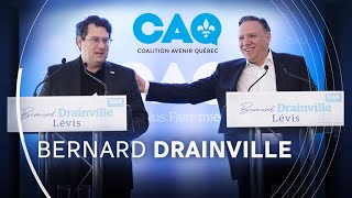 Entrevue avec Bernard Drainville exministre péquiste candidat pour la CAQ [upl. by Elvera]