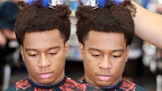 HOW TO SHAPE AN AFRO 101  BARBER TECHNIQUES [upl. by Dibbrun]