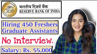 RBI Assistant Job Vacancy for Fresher Graduates All Over India [upl. by Sashenka]