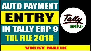 Tally TDL  Tally Auto Payment TDL File  Tally Auto Payment Entry In Purchase Voucher  TDL File [upl. by Lowenstein941]