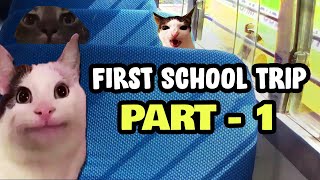 Cat Memes First School Trip Part 1 [upl. by Shue]