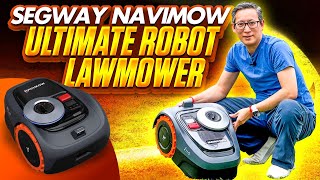 Segways Ultimate New Robotic Lawnmower  i110N Review [upl. by Asilej]