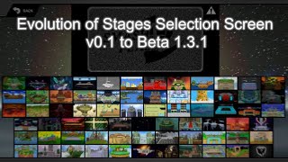 Evolution of Stages Select Screen  Super Smash Flash 2 [upl. by Sum81]