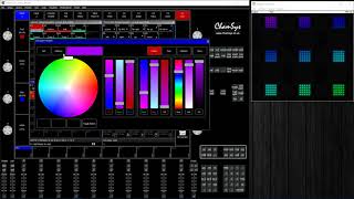 ChamSys MagicQ  Colours Fanning Recording from FX [upl. by Arivle]