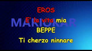 Eros Ramazzotti e Tazenda Domo mia karaoke [upl. by Ahsinnek]