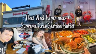 Supreme Crab Seafood Buffet at San Francisco California  Food Vlog late upload [upl. by Nytsrik]