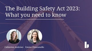 The Building Safety Act  what you need to know [upl. by Loeb]