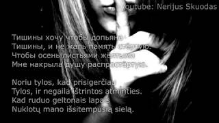 lyrics Тишины хочу  Антиреспект LIETUVIŠKAI [upl. by Laenaj]