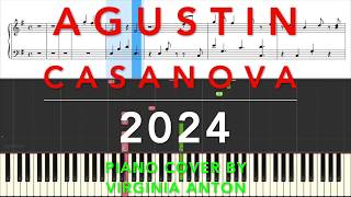 Agustín Casanova 2024 Piano Tutorial Instrumental Cover [upl. by Fasto]