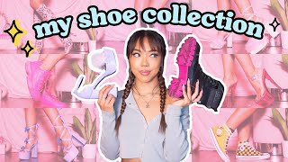 MY SHOE COLLECTION  Trying on all 100 pairs of shoes [upl. by Iredale992]