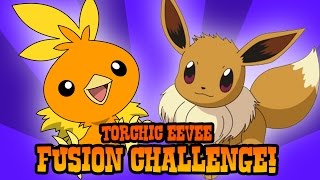 How to Draw Torchic  Eevee Fusion  ART CHALLENGE [upl. by Checani]