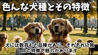 犬の種類と特徴紹介 犬 犬種 雑学 解説 ゆっくり解説 ゴールデンレトリバー チワワ 柴犬 シェパード [upl. by Sidonie]