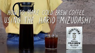 How To Make Cold Brew Coffee Using the Hario Mizudashi [upl. by Atikan713]