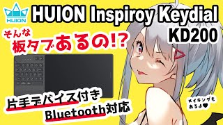 【HUION Inspiroy Keydial KD200 レビュー】Bluetooth対応！左手デバイス付きのペンタブ！？【プレゼント企画】【イラストメイキング付き】 [upl. by Urina928]